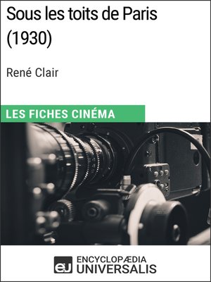 cover image of Sous les toits de Paris de René Clair